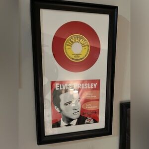 Elvis Record Framed